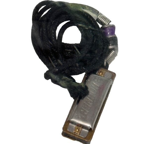 Vintage Compass & Harmonica Necklace Set New Funny Gag Gift Stocking Stuffer - Picture 5 of 12